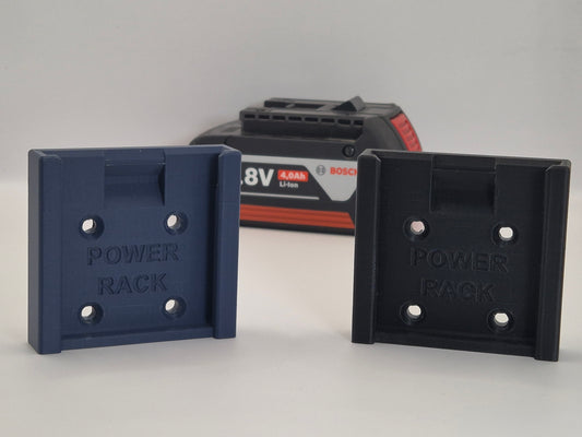 Bosch Professional Blue and Black Power Rack Click Battery Holder