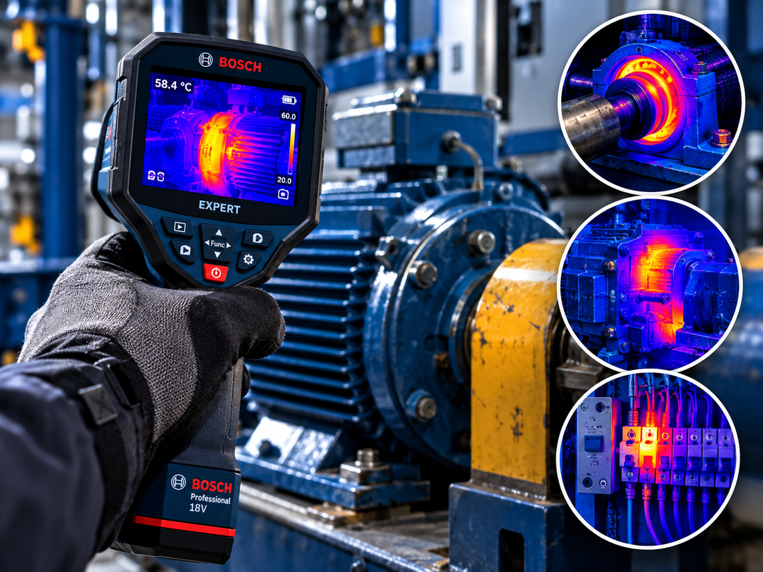 Bosch EXPERT 18V Thermal Camera: See the Heat, Find the Fault