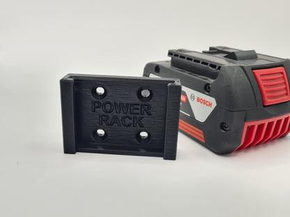 Bosch 18v Battery Mount By Power Rack, Slide Mount for Bosch Batteries