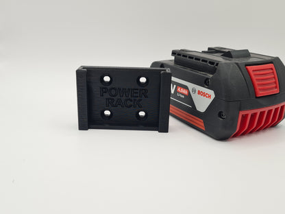 Bosch 18v Battery Mount By Power Rack, Slide Mount for Bosch Batteries