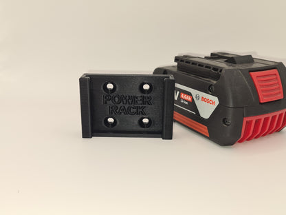 Bosch 18v Battery Mount By Power Rack, Slide Mount for Bosch Batteries