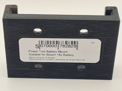 Bosch 18v Battery Mount By Power Rack, Slide Mount for Bosch Batteries