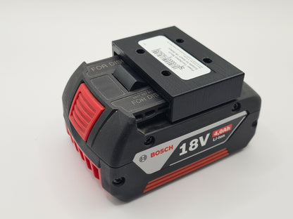Bosch 18v Battery Mount By Power Rack, Slide Mount for Bosch Batteries