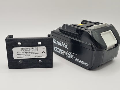 Makita LXT Battery Mount by Power Rack. Slide Mount for Makita Batteries