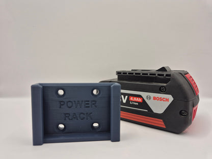 Bosch 18v Battery Mount By Power Rack, Slide Mount for Bosch Batteries