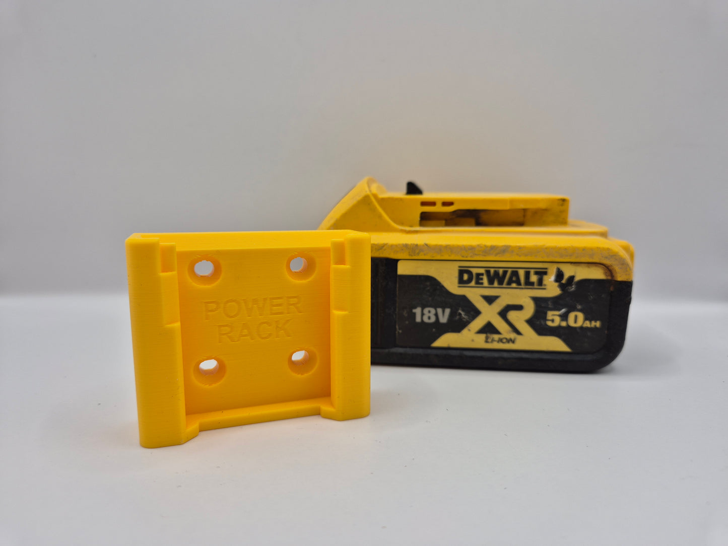 Power Rack Slide Battery Mount for DeWalt XR 18v Batteries