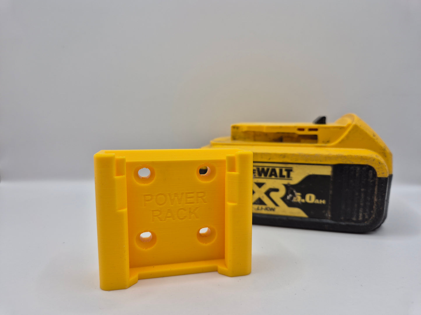 Power Rack Slide Battery Mount for DeWalt XR 18v Batteries