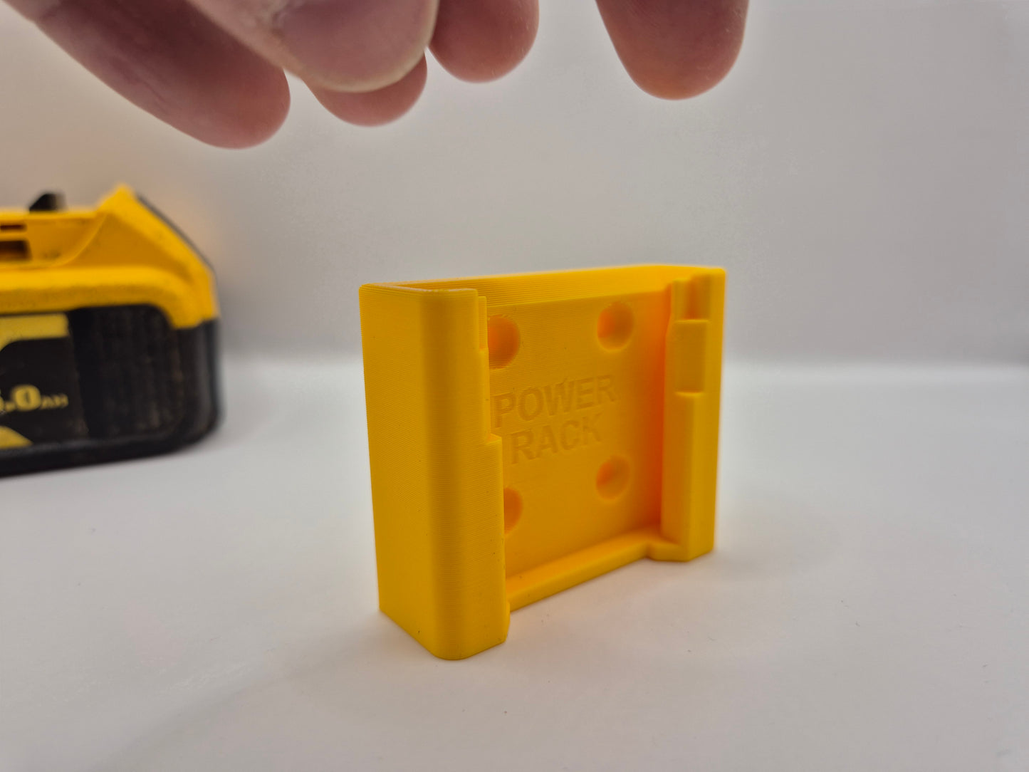 Power Rack Slide Battery Mount for DeWalt XR 18v Batteries