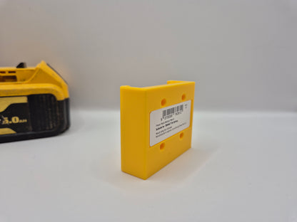 DeWalt XR18 Battery Mount by Power Rack. Slide Battery Mount for DeWalt XR18v Batteries