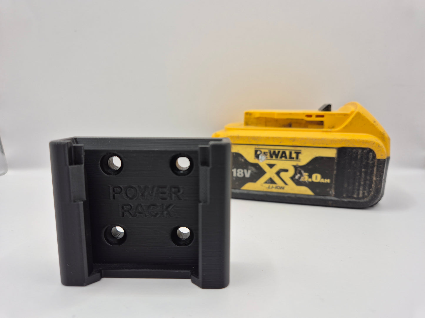 Power Rack Slide Battery Mount for DeWalt XR 18v Batteries