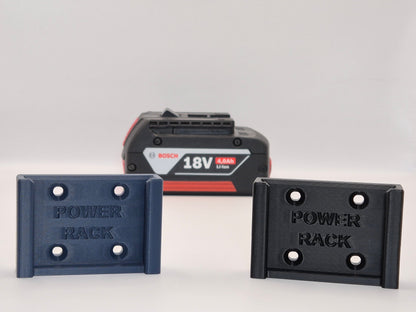 Bosch 18v Battery Mount By Power Rack, Slide Mount for Bosch Batteries