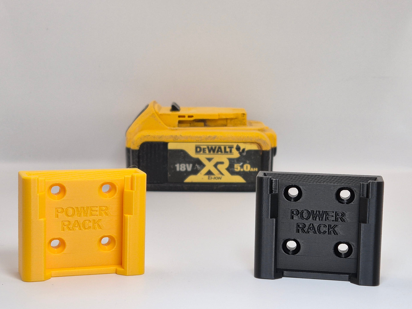Power Rack Slide Battery Mount for DeWalt XR 18v Batteries