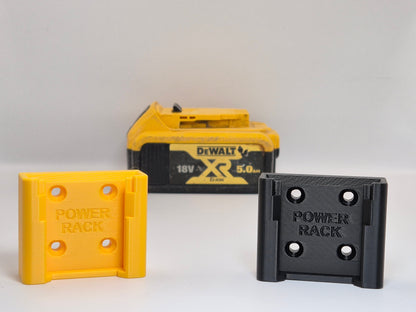 DeWalt XR18 Battery Mount by Power Rack. Slide Battery Mount for DeWalt XR18v Batteries