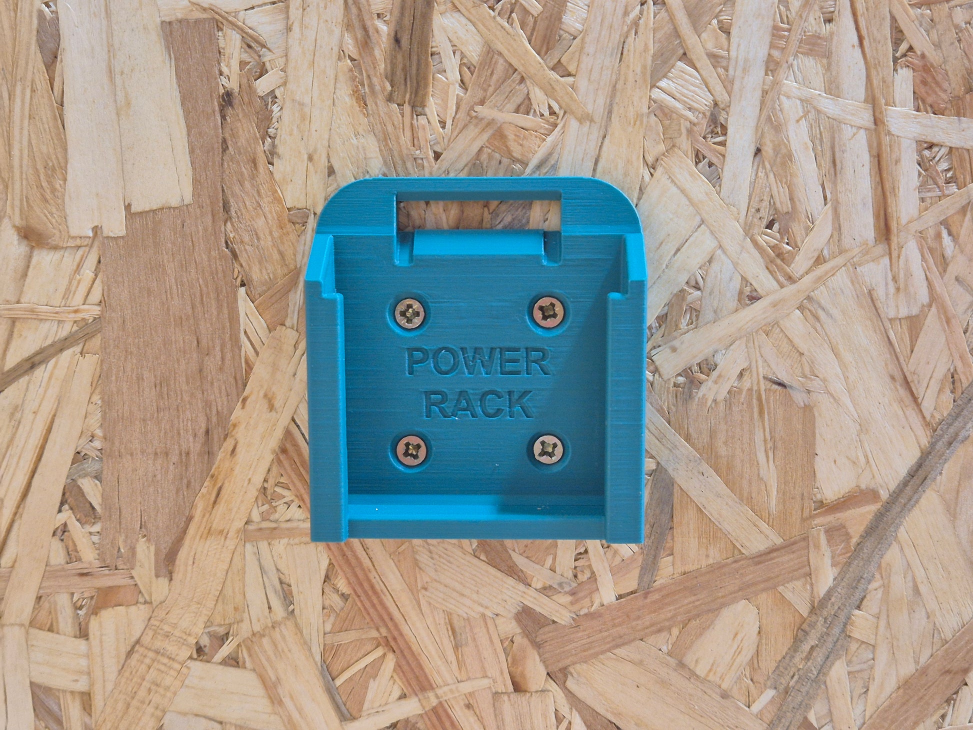 Makita Blue power rack on a wooden background