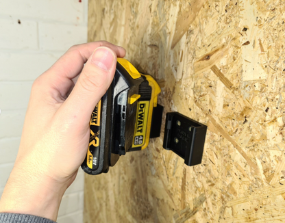 DeWalt XR18 Battery Mount by Power Rack. Slide Battery Mount for DeWalt XR18v Batteries