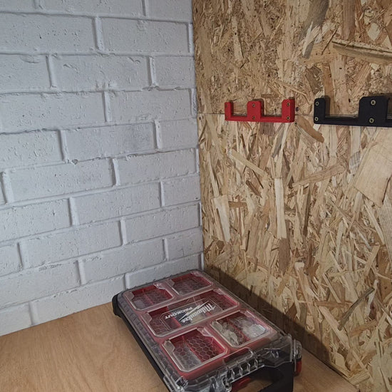 Packout wall brackets in use