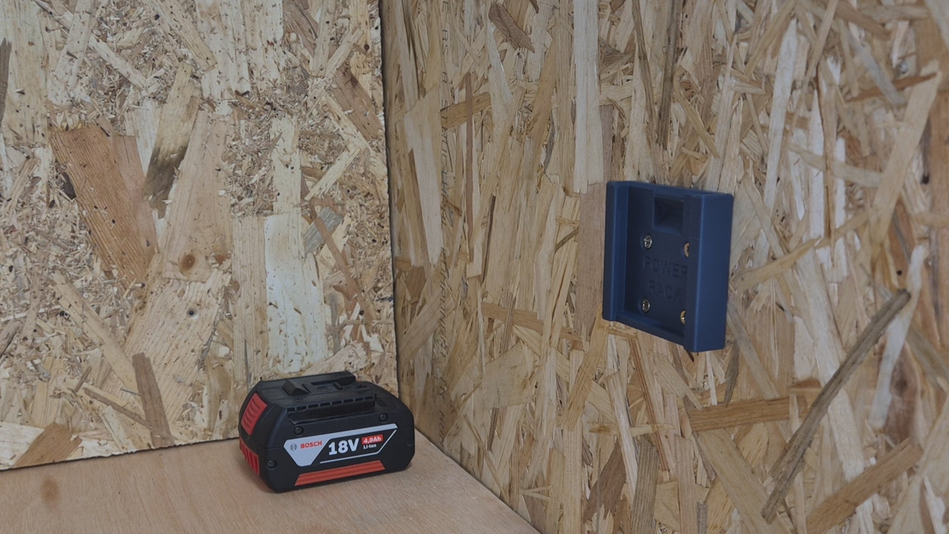 Bosch battery mount in use